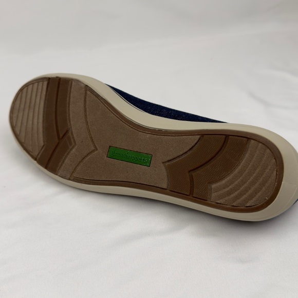 Grasshoppers Denim Slip-On Loafer Shoes Womens 9.5W Memory Deluxe NWT - Picture 10 of 11